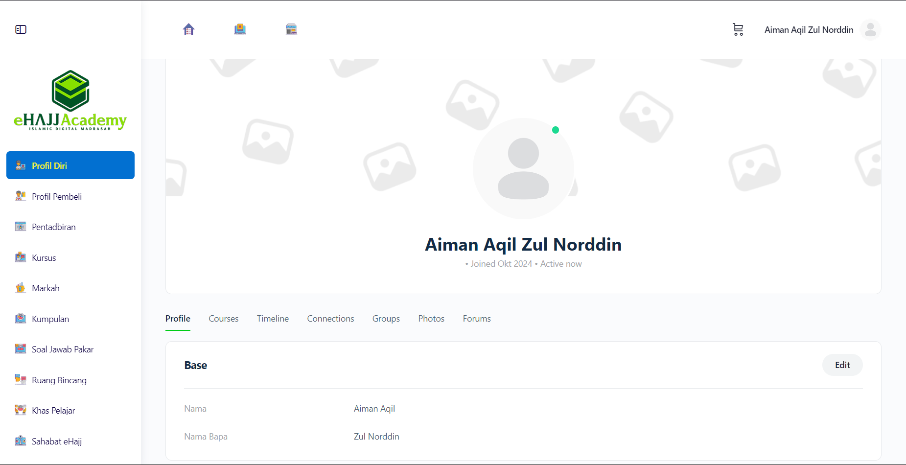 Profil Diri Page Profil Diri Page